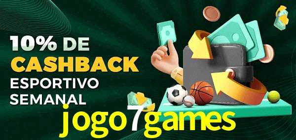 10% de bônus de cashback na jogo7games